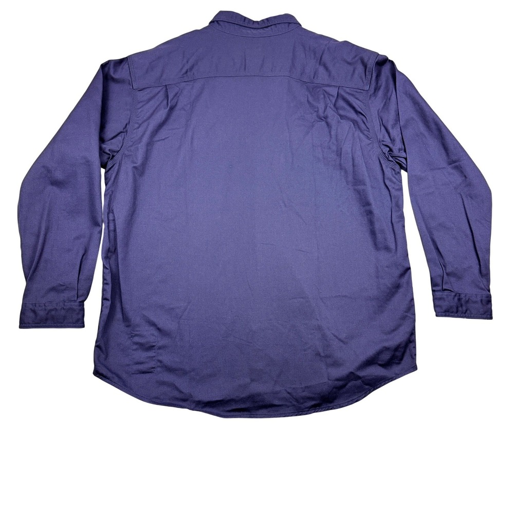 Carhartt FR Flame Resistant Shirt Mens 2XL Blue TW0160-FRM ASTM F1506 NFPA 2112 - Picture 2 of 10